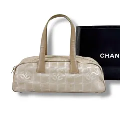 CHANEL シャネル　ニュートラベルライン　ハンドバッグ　セミショルダーバッグ　ベージュ　ココマーク　ナイロンキャンバス