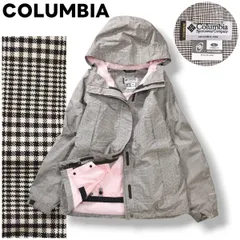 コロンビア COLUMBIA タイタニウム TITANIUM インターチェンジ INTERCHANGE シンタックス シェル ジャケット パーカー ウィンドブレーカー ジャンパー L 千鳥格子柄 ブラウン アウトドア レディース ♪