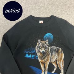 JERZEES USA製 ウルフ アニマル スウェット M グレー - メルカリ