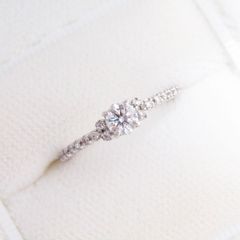 35/美品 モニッケンダム Pt900 ダイヤ0.27(D-VS2 リング 指輪 - メルカリ