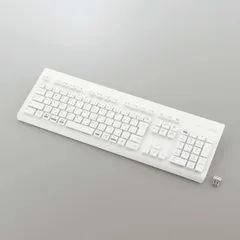 ELECOM エレコム 無線キーボード TK-WS02DMKWH 洗える 抗菌 ホワイト テンキー付き