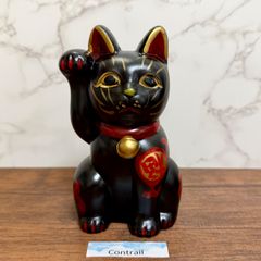 招き猫 バステト 女神 左手招き 黒猫 陶器 縁起物 - メルカリ