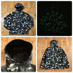 ★蓄光★ City Camo ジップ パーカー ジャケット Mサイズ a bathing ape BAPE zip hoodie jacket エイプ ベイプ アベイシングエイプ wi3のサムネイル