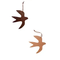 SESHIS つばめ オーナメント コースター 壁掛け インテリア オブジェ 小サイズ 2個セット [小サイズ2個セット] [2]