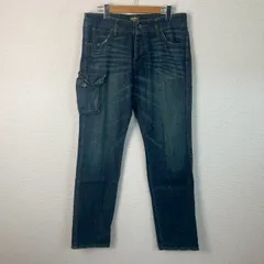 OshKosh オシュコシュ デニムパンツ カーゴポケット インディゴブルー 30サイズ メンズ 古着 ワーク系 アメカジ ストリートのサムネイル