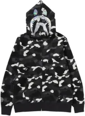 A BATHING APE® シティ カモフラージュ シャーク フーディー ジップアップ (蓄光 O)