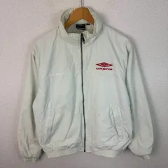 UMBRO アンブロ ジャケット ブルゾン　ロゴ刺繍 ホワイト メンズ 古着 ストリート スポーツMIX
