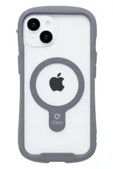 iFace MagSafe 対応 Reflection iPhone 15/14/13 ケース MagSynq クリア 強化ガラス (グレー)【アイフェイス スマホケース マグセーフ 耐衝撃 透明 iphone1 [グレー] [iPhone 15/14/13]