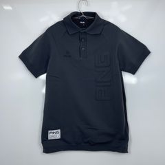 HORN GARMENT バンダナ柄 モックネック 半袖シャツ ブラック ゴルフ