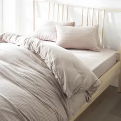 【数量限定】アイリスプラザ 寝具カバー3点セット シングル 洋式ベッド・和式布団兼用 布団カバーセット ホテル仕様 肌ざわりがよいピーチスキン加工 敷ふとんにも使える グレージュ