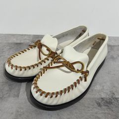 美品 gaimoガイモ ビット エスパドリーユ ローファー キャンバス 白 42 