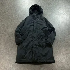 nano universe ナノユニバース 中綿 ジャケット コート ナイロン ストレッチ 比翼ジップ 無地 ブラック 黒 メンズ NUC21COT202TY
