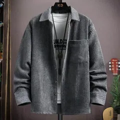 コーデュロイ シャツ 即購入OK メンズ 長袖 おしゃれ カジュアルシャツ シャツジャケット 秋服 大きいサイズ トップス#G96
