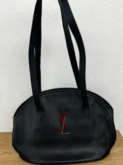 ÷1 イヴ・サンローラン Yves Saint Laurent  ヴィンテージ・トートバッグ ブラック 【バッグ】 【2】