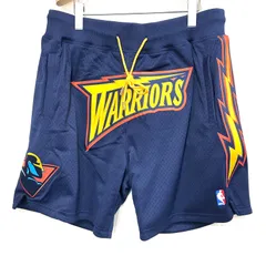 【楠本質店/元住吉】新品　Mitchell & Ness × Just Don NBA ショーツ 7インチ GOLDEN STATE WARRIORS サイズ：XL ミッチェル&ネス ジャストドン ウォリアーズ バスパン　ハーフパンツのサムネイル