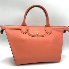 美品】ロンシャン 2way トートバッグ レザー 赤 エリタージュ