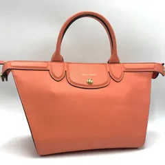 LONGCHAMP ロンシャン　ルプリアージュ　エリタージュ　トートバッグ　ハンドバッグ　レザー　ピンク系