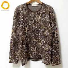 #wnc ミッソーニ MISSONI SPORTS ニット・セーター 茶系 白 黄色 花柄 イタリア製 レディース [991724]