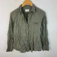 UNITED ARROWS green label relaxing ユナイテッドアローズ リネンシャツ リネン100% オリーブ レディース 古着 シンプル レトロ