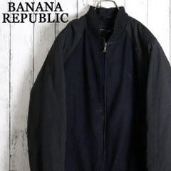 USA古着バナナリパブリック カシミヤ入り高品質ウールジャケット 黒 L 