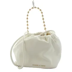 チャールズ&キース  CHARLES&KEITH ハンドバッグ ショルダーバッグ 2way 白 ホワイト /AN10 ■ES