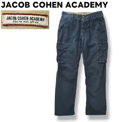ヤコブコーエン アカデミー JACOB COHEN ACADEMY コットン ツイル カーゴ パンツ ジップアップ 28 ネイビー ストリート ミリタリー ラグジュアリー カジュアル メンズのサムネイル