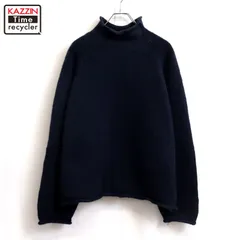 90s vintage J.CREW 無地 ロールネック ウール ニットセーター メンズ 表記XLサイズ