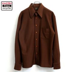 70-80s J.C.Penny レギュラーカラーシャツ ライトグリーン 韓国製 