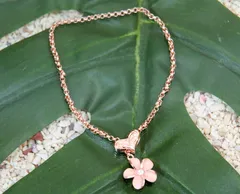 ハワイアンジュエリー シルバーブレスレット プルメリア or ホヌ ハワイアンアクセサリー Hawaiianjewely ハワジュ レディース