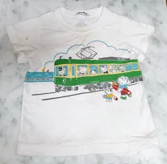 レア　familiar　江ノ電　ファミリア 電車　白 半袖 ホワイト Tシャツ 100 トップス　子供服