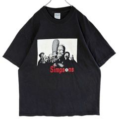 メキシコ製シンプソンズThe Simpsons半袖TシャツキャラクターTキャラ物バートBARTアメコミ黒ブラック白ホワイト赤レッドフェードフロントプリントアメカジストリートゆるダボオーバーサイズアメカジストリートvintageヴィンテージ60125