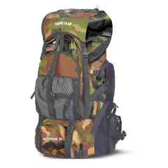 [ワールドスポーツオンライン] [HAWK GEAR(ホークギア)] バックパック 55L 防水 大容量 レインカバー ザック 長期旅行 防災 災害 (迷彩) [カモフラージュ]