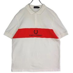 美品 FRED PERRY 半袖 ポロシャツ ロゴ 月桂樹 ストラップ 刺繍 - メルカリ