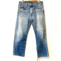 (^w^)b LEVISTRAUSS&CO. リーバイス LEVI’S 513 コットン ストレッチ デニム パンツ ジーンズ ジーパン 牛革 ウォッシュ加工 アメカジ ストレート インディゴブルー メンズ W30