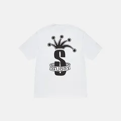 STUSSY ステューシー CROWN BAND TEE 半袖Tシャツ ロゴT メンズ レディース 男女兼用 ストリート スケーター サーフ カジュアル 人気 ブランド トップス 夏服 オーバーサイズ ビッグシルエット コットン