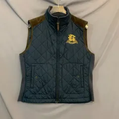 L POLO RALPH LAUREN(ポロラルフローレン) ゴールド キルティング ジップアップ ベスト