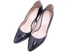 ESTNATION エストネーション エナメル 切替 ハイヒール パンプス size36（22.5～23cm）/黒 ■■ レディース