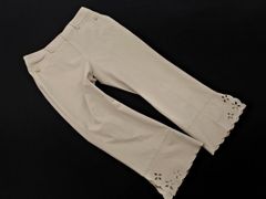 M S GRACY エムズグレイシー カットワーク パンツ size40/グレージュ ■◇ レディース