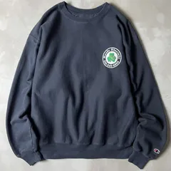 00s Champion 両面 企業物 プリント プレミアム リバースウィーブ スウェット トレーナー XL / 00年代 オールド チャンピオン ブラック 黒