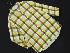 BEAMS ビームス チェック シャツ sizeM/黄ｘカーキ ■◇ メンズ