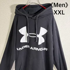 UNDER ARMOUR ビッグロゴ パーカー XXL フーディ スウェット トレーニング ブラック