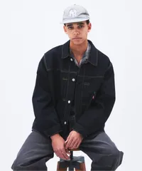 LEVI'S JOURNAL STANDARD別注 タイプ1 トラッカージャケット 後染めカスタム XXL リーバイス ジャーナルスタンダード 1st デニムジャケット ブラック