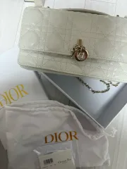 ヴィンテージ/ディオール レディ ディオール バッグ 白