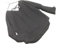 URBAN RESEARCH DOORS アーバンリサーチドアーズ レースアップ プルオーバー シャツ sizeONE/黒 ■◇ レディース