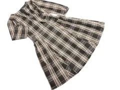QUEENS COURT クイーンズコート チェック カシュクール ワンピース size1/黒 ■◇ レディースのサムネイル