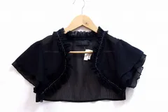 【230653】UNTITLED アンタイトル  タグ付き ボレロ ビーズ装飾  ・00 ブラック