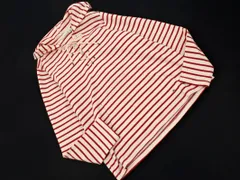 L.L.Bean エルエルビーン ボーダー プルオーバー パーカー sizeS/ベージュx赤 ■◇ レディースのサムネイル