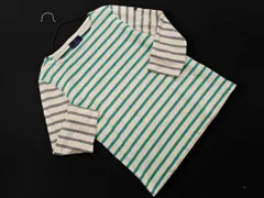 Le minor ルミノア ボーダー カットソー size2/アイボリーxグリーン ■◇ レディース
