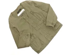 johnbull ジョンブル ノーカラー ジャケット sizeS/カーキ ■◇ レディースのサムネイル