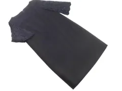UNTITLED アンタイトル レース切替 Iライン ワンピース size1/濃紺 ■◇ レディースのサムネイル
